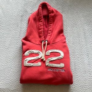 Red XL Hollister Hooded Sweatshirt